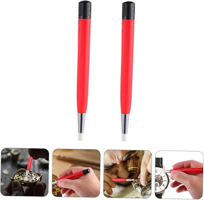 Tehaux Scratch Cleaning Pen 2 Pack Watch Jewelry Brush With Soft Nylon Bristles - Image 3